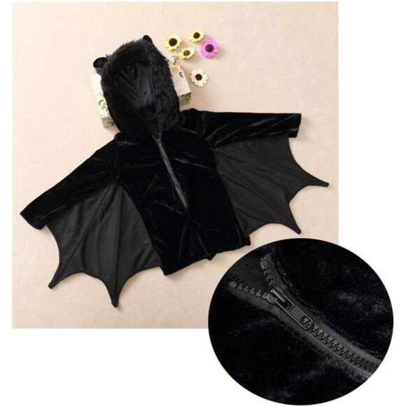 Cuteshower Kids Bat Jumpsuit Halloween Costume for Girls - Picture 6 of 8